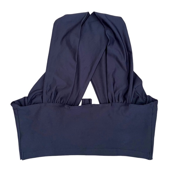 SHEIN Cross Wrap Crop Tank Top Small - Picture 2 of 4